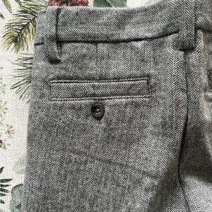 Janie & Jack grey herringbone pants 2T